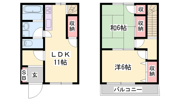 ハイツ中広瀬の物件間取画像